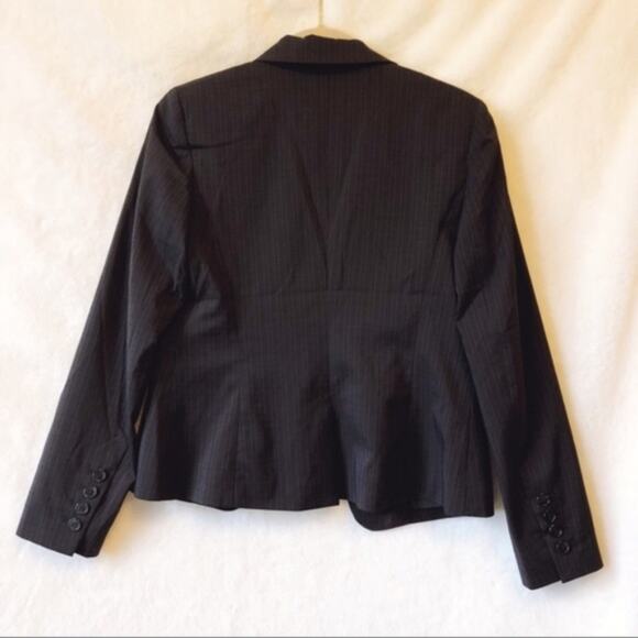 Ann Taylor Striped Black Suit Blazer - Picture 4 of 7